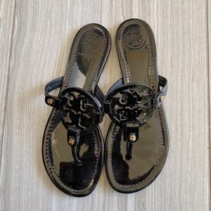 Tory Burch Miller Flip Flop Sandals BLACK